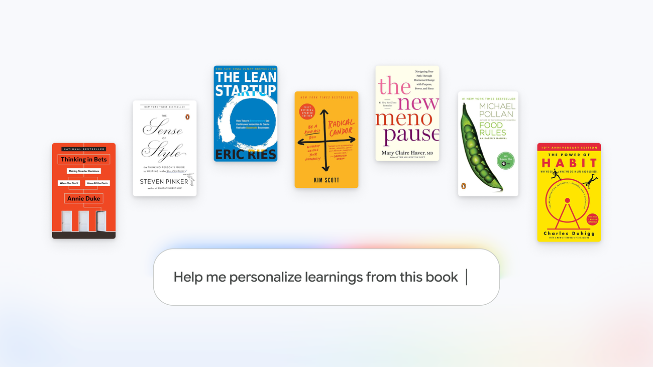 Expert Intelligence ヒーローイメージ — Gemini Notebookで書籍と対話